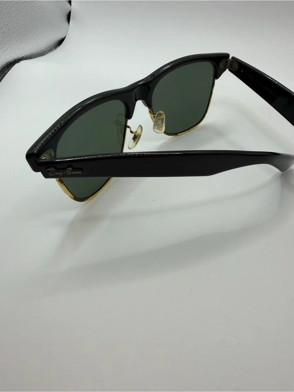 Vintage RAY BAN Sunglasses WAYFARER MAX B&L Black Frame Black Lens 1970-80s asis